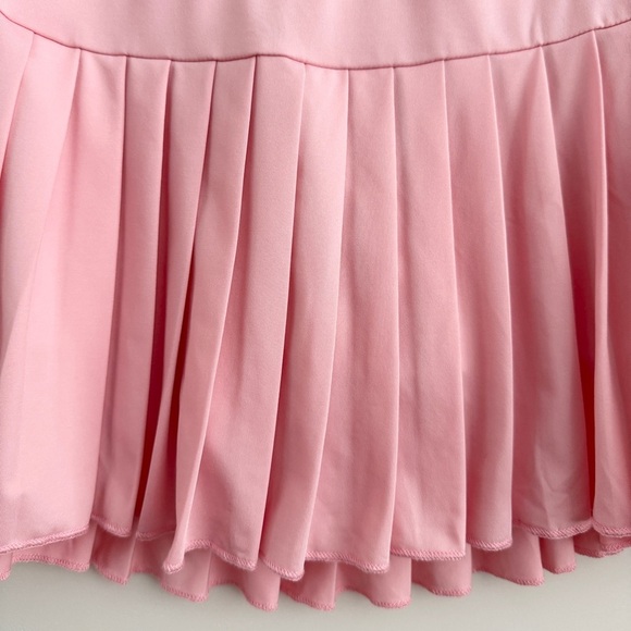 Pink Pleated Women's Tennis Skirt - Picture 3 of 5